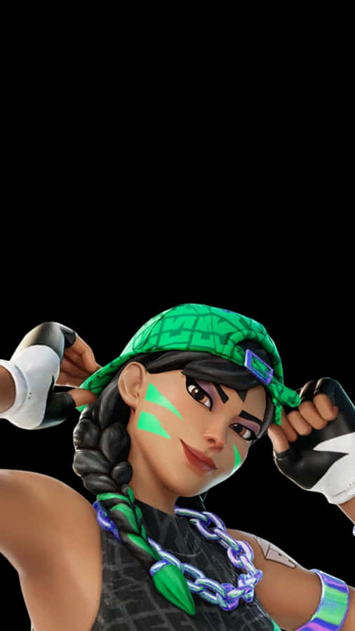 Confident Gamer Girl Portrait Wallpaper