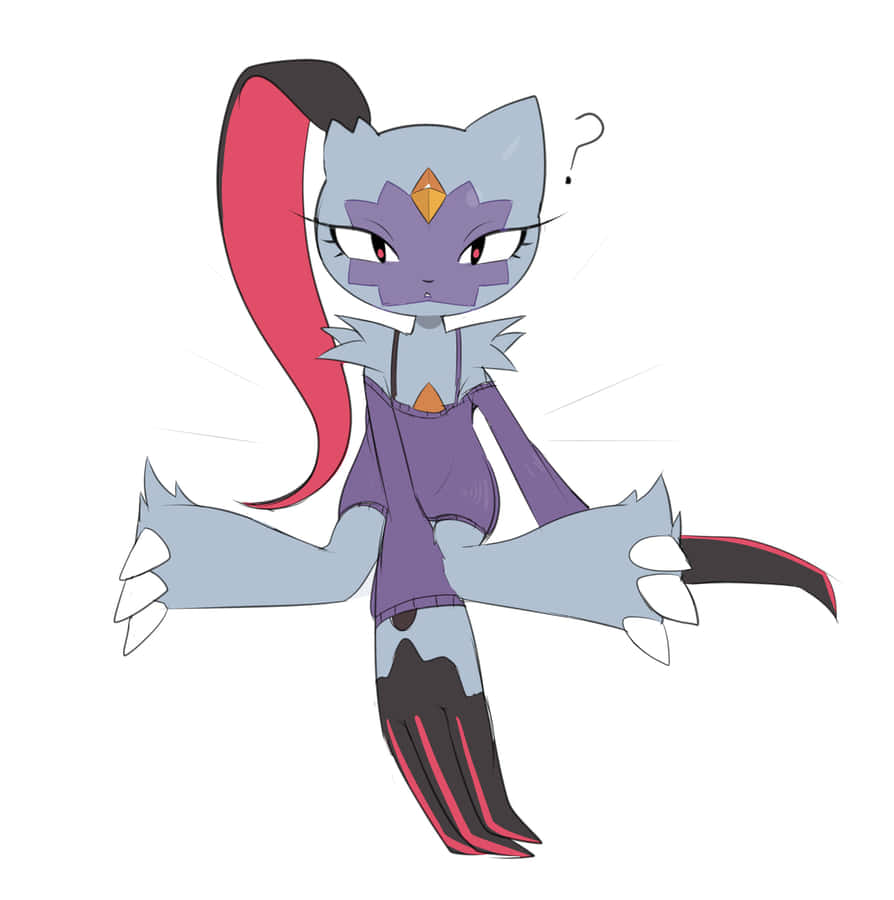 Confused Sneasler Pokemon 2d Illustration Wallpaper
