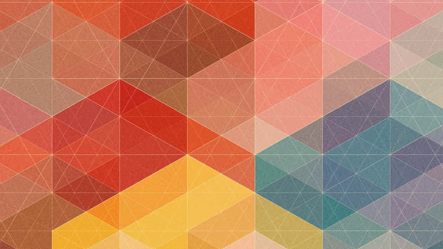 Connected Geometric Tiles Wallpaper