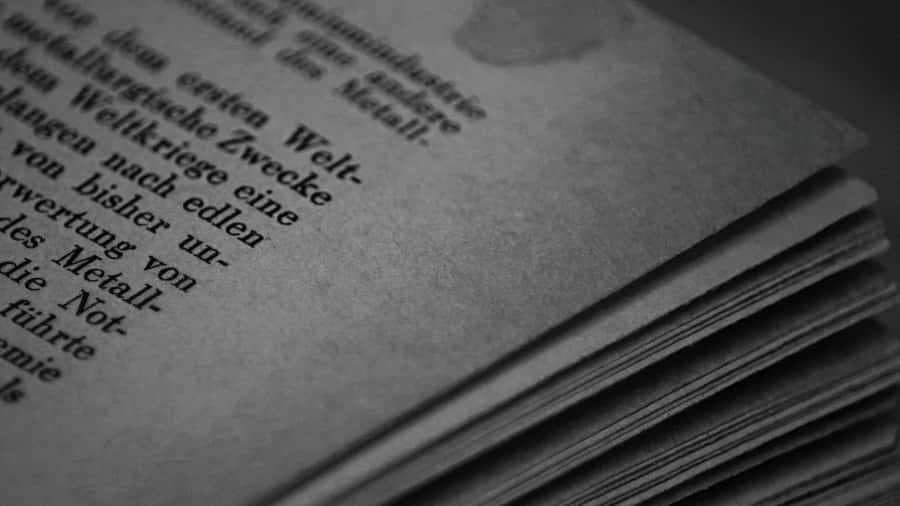 Contrasting Black And White Lettering On A Wall Wallpaper