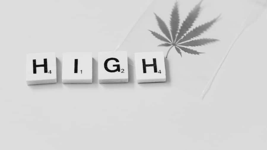 Contrasting Black And White Typography Wallpaper