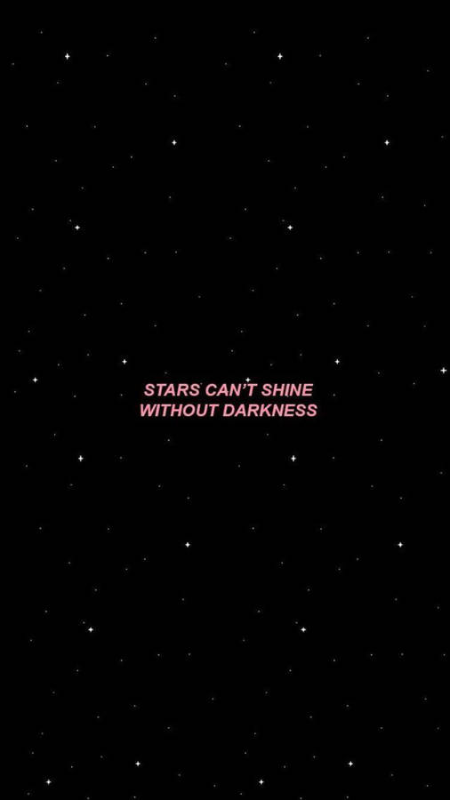 Cool Aesthetic Stars Quote Wallpaper