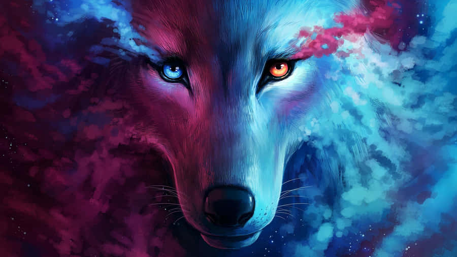 Cool Anime Wolf With A Perky Attitude Wallpaper