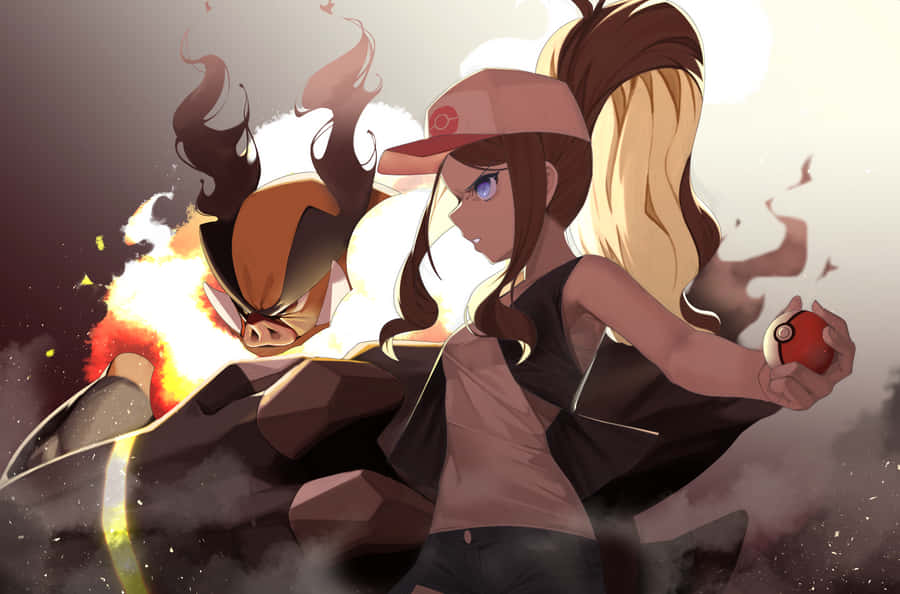 Cool Art Of Hilda And Emboar Wallpaper