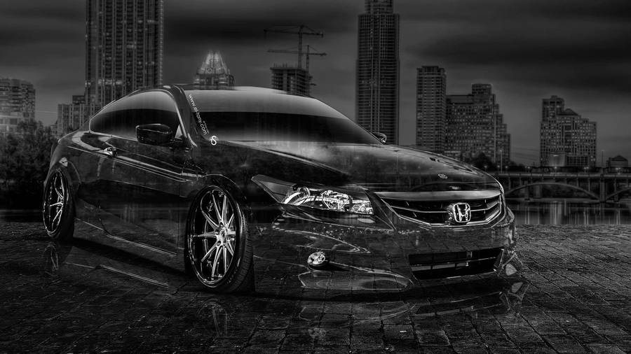 Cool Black Honda Accord Wallpaper