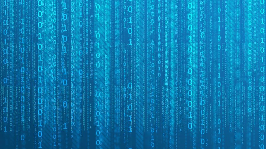Cool Blue Matrix Wallpaper