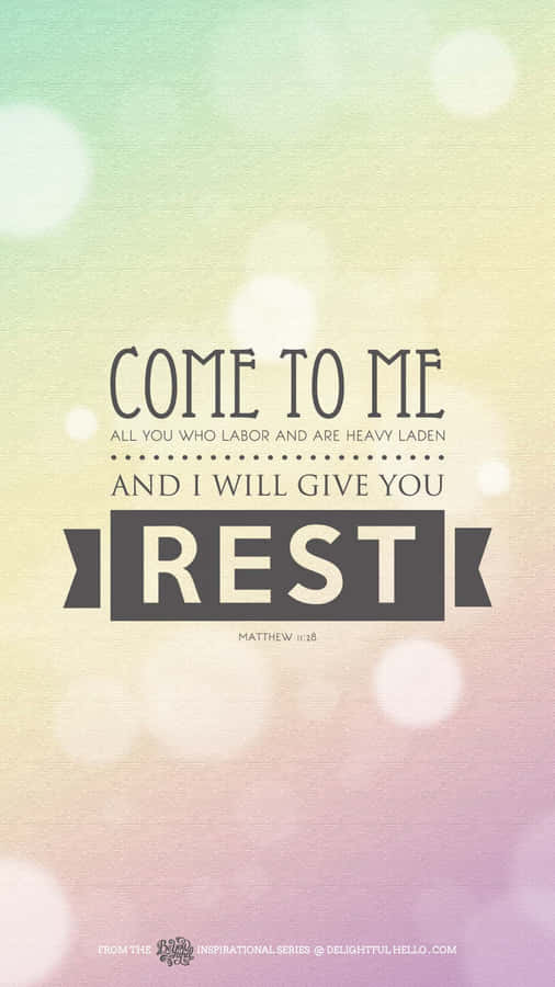 Cool Christian Matthew 11:28 Gospel Wallpaper