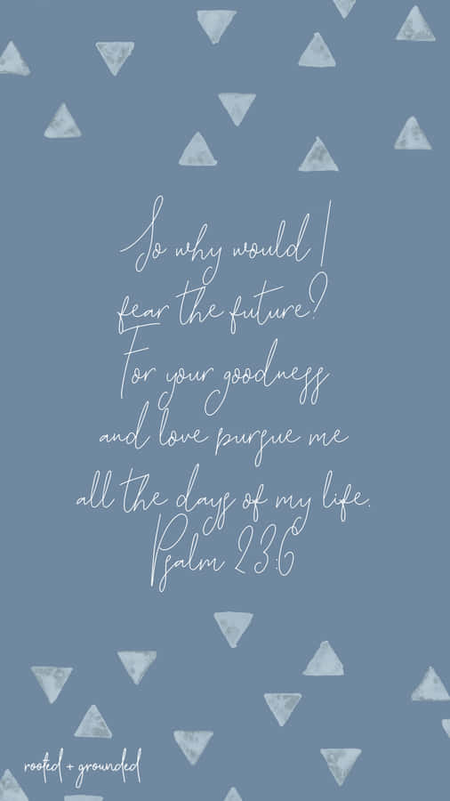 Cool Christian Psalm Blue Wallpaper