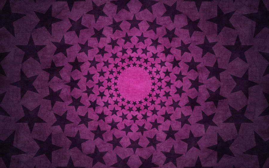 Cool Cute Spiral Stars In Pink Wallpaper