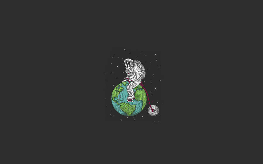 Cool Drawing Of Spaceman Wallpaper