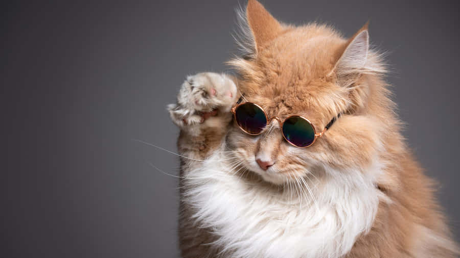 Cool Gray Cat Wallpaper