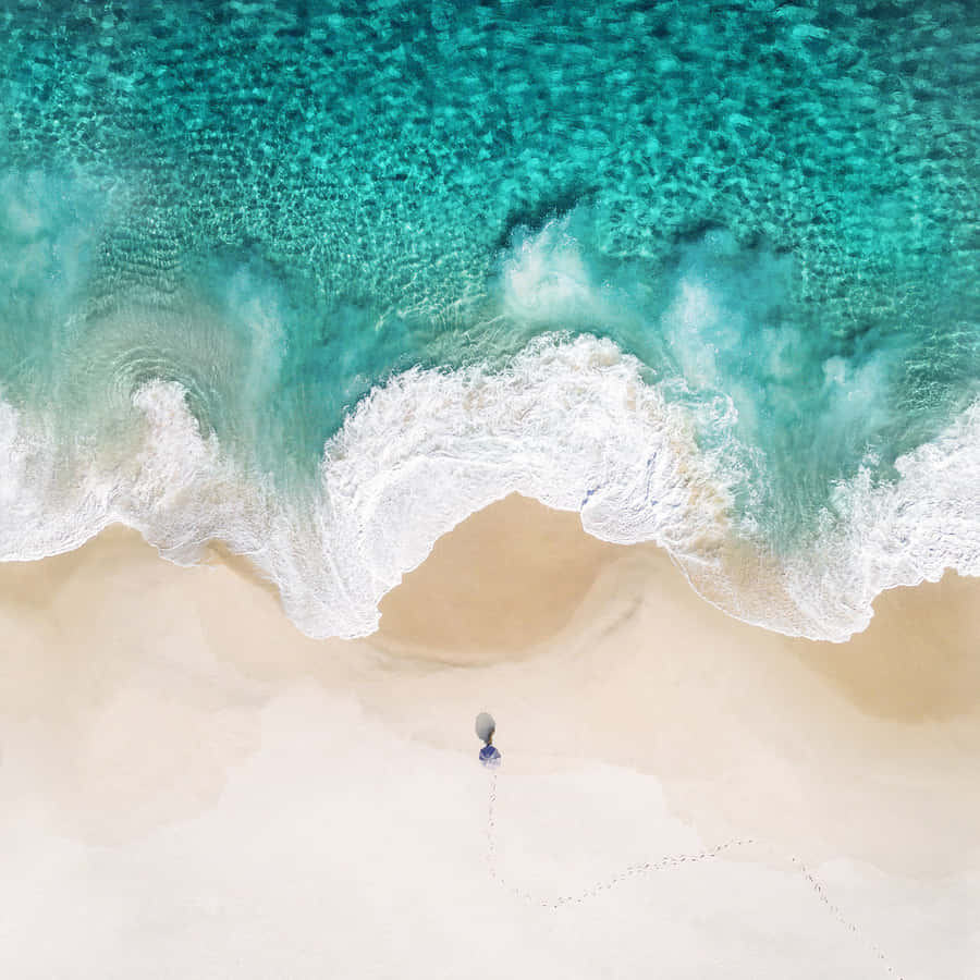 Cool Ipad Pro Beige Seashore Wallpaper