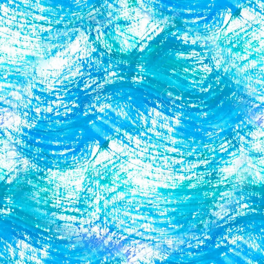 Cool Light Blue Watercolor Pattern Wallpaper