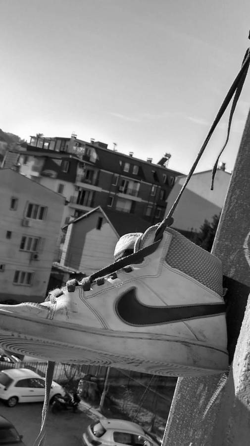Cool Nike Shoe - Unique Street-style With A Cool, Modern Look Wallpaper