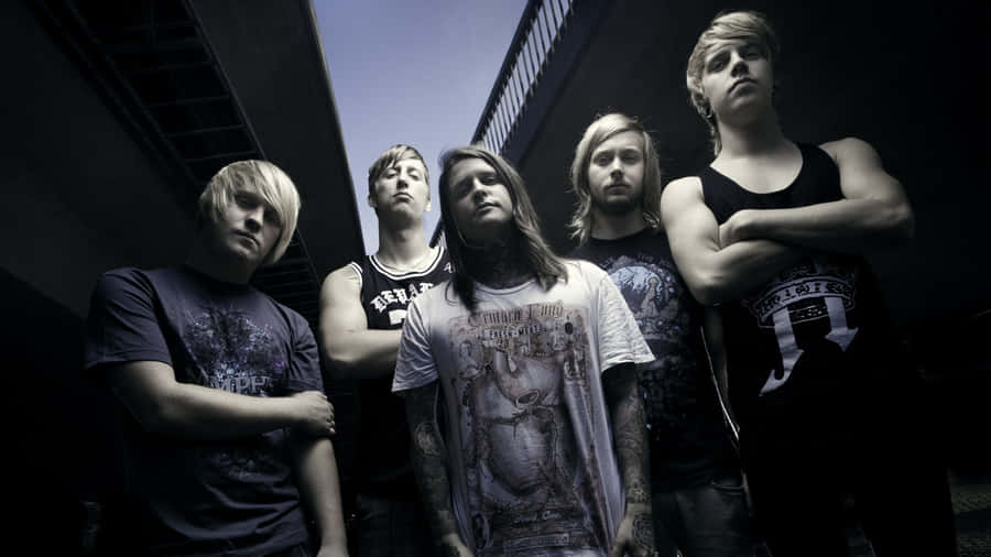 Cool Pose Of Adept Band Members Wallpaper