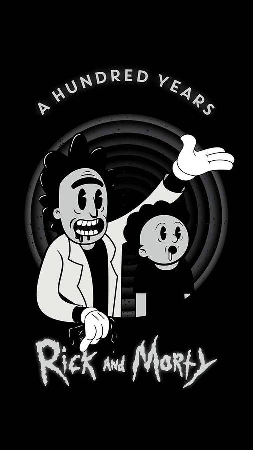 Cool Rick And Morty Minimalist Art Wallpaper