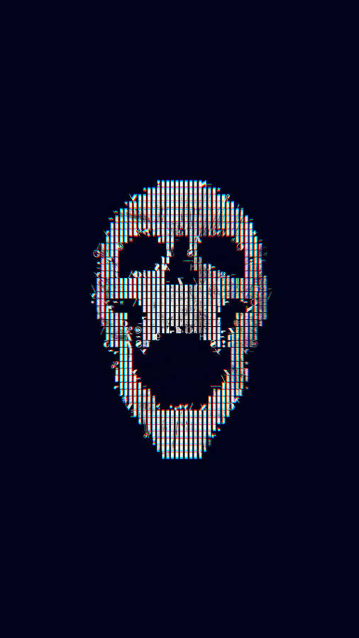 Cool, Simple Abstract Skull Wallpaper