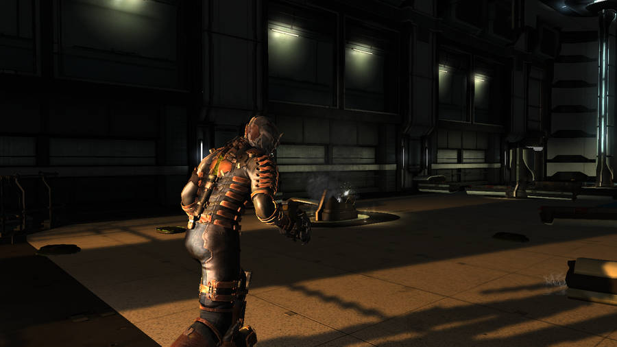 Cool Space Man With Weapon Wallpaper