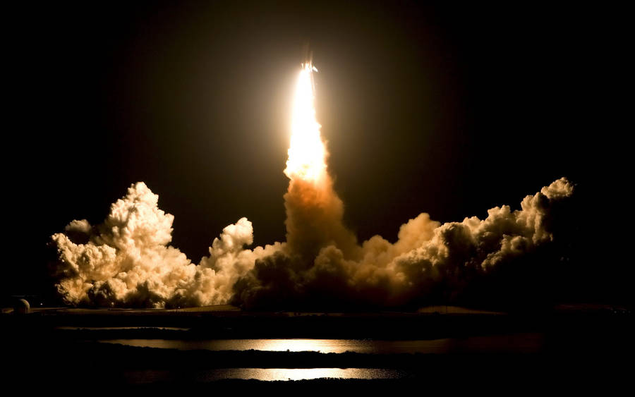 Cool Space Shuttle Launching Wallpaper