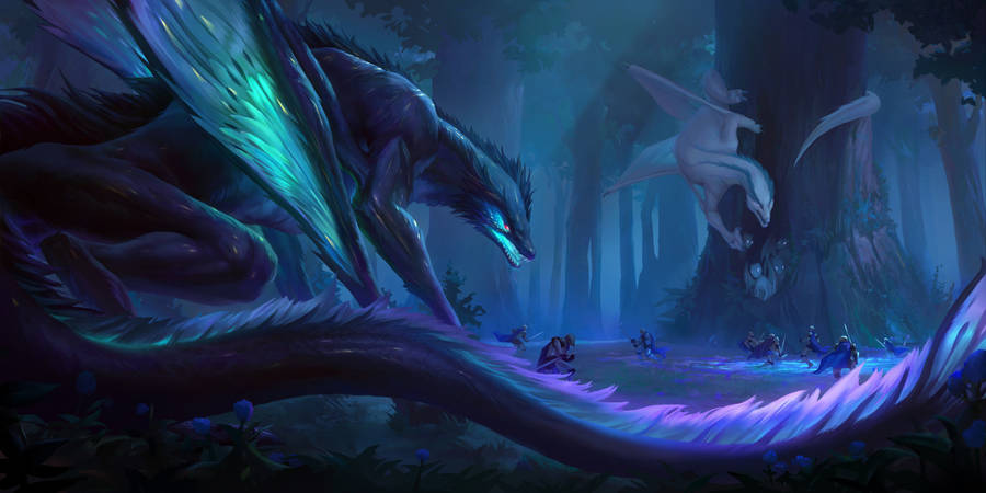 Coolest Dragon From Legends Of Runeterra Wallpaper