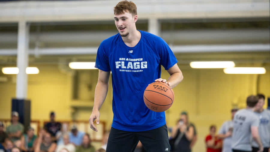 Cooper Flagg Basketball Training Wallpaper