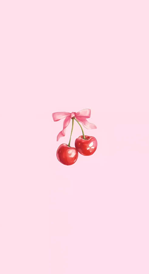 Coquette Cherry Art Wallpaper