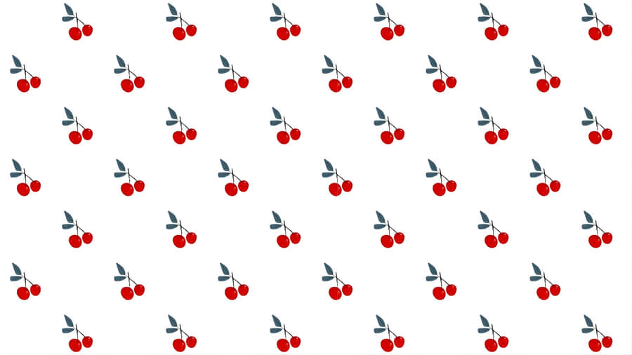 Coquette Cherry Pattern Wallpaper