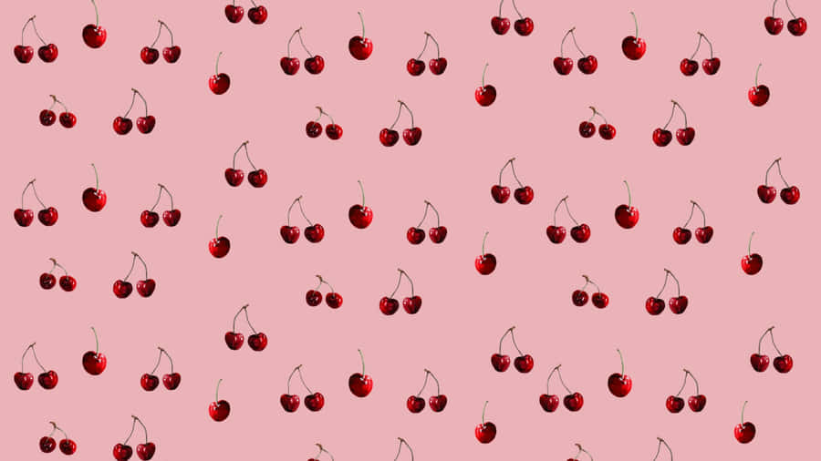 Coquette Cherry Pattern Wallpaper