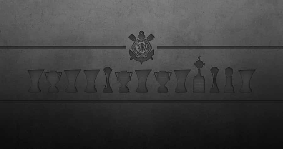 Corinthians Trophy Wall Embossed Design Wallpaper