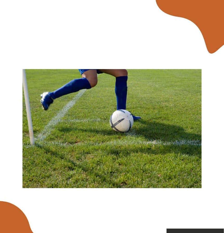 Corner Kick Action In Soccer Game Wallpaper