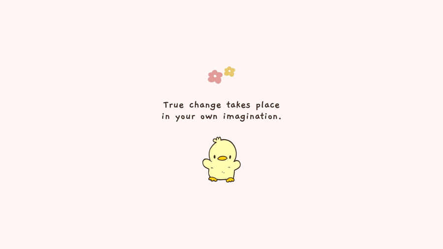 Corny Yellow Chick [wallpaper] Wallpaper