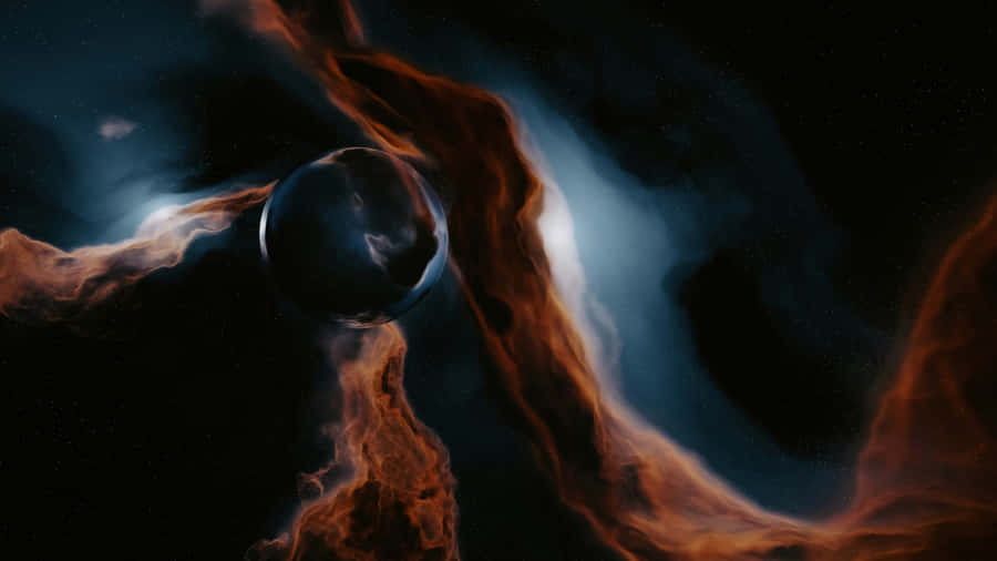 Cosmic Nebula Spatial Scene Wallpaper