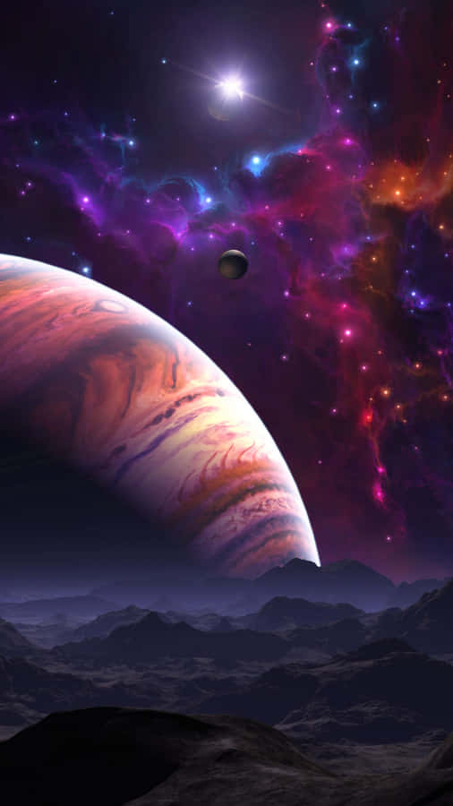 Cosmic_ Vista_with_ Planets_and_ Nebula Wallpaper