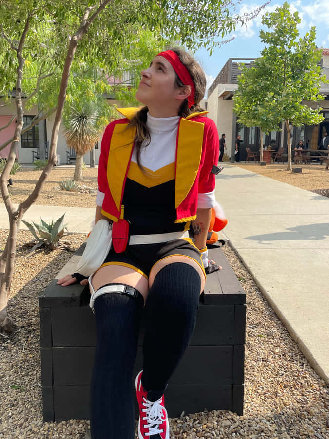 Cosplay Pokemon Ranger Outdoors Wallpaper