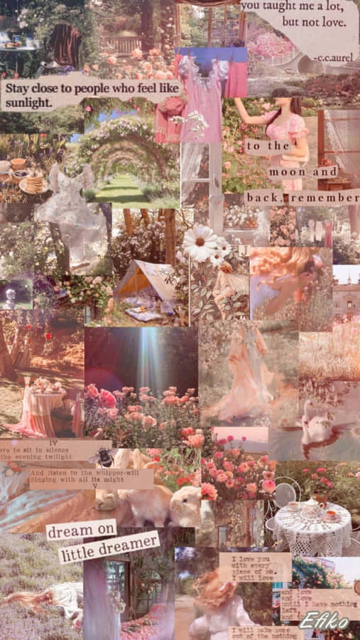 Cottagecore Collage Aesthetic.jpg Wallpaper
