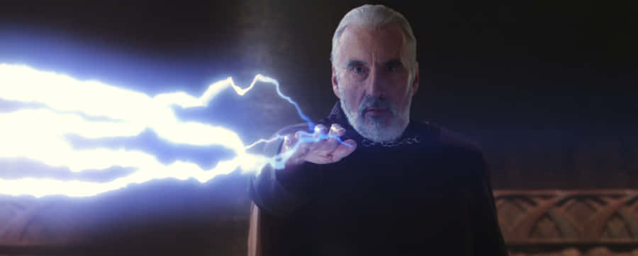 Count Dooku, The Legendary Sith Lord In Action Wallpaper