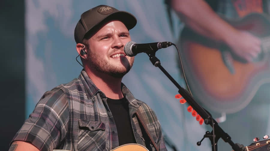 Country Music Artist Performing Live Wallpaper