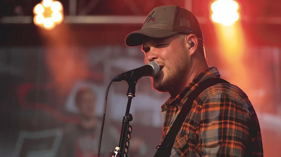 Country Music Artist Performing Live Wallpaper