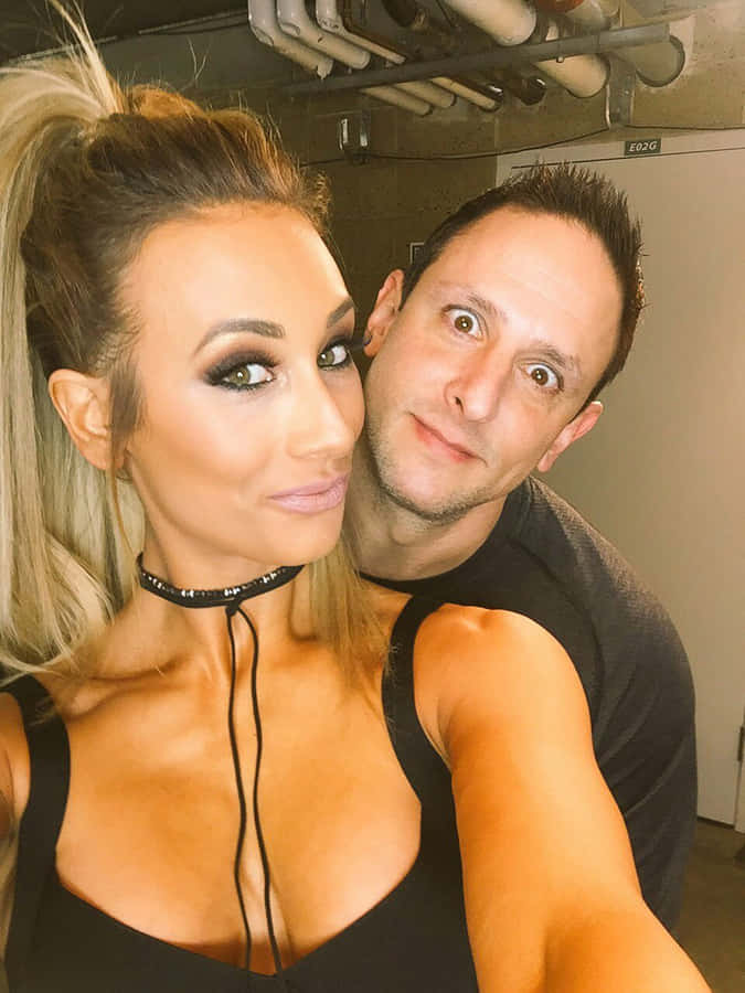 Couple Selfie Backstage Wallpaper