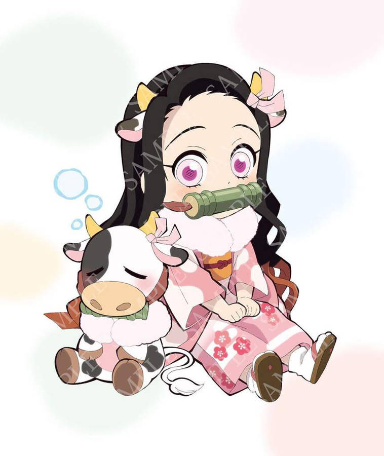Cow Demon Slayer Nezuko Wallpaper