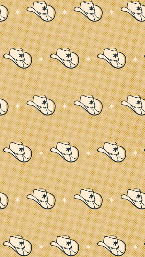 Cowboy Hats Pattern Background Wallpaper