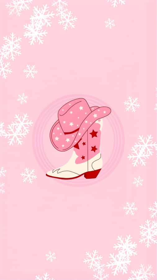 Cowgirl Christmas Holiday Style Wallpaper
