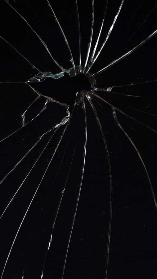Cracked Screen Texture Dark Background.jpg Wallpaper