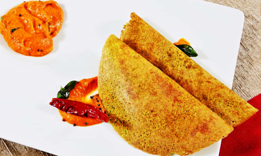 Crispy Dosawith Chutney Wallpaper
