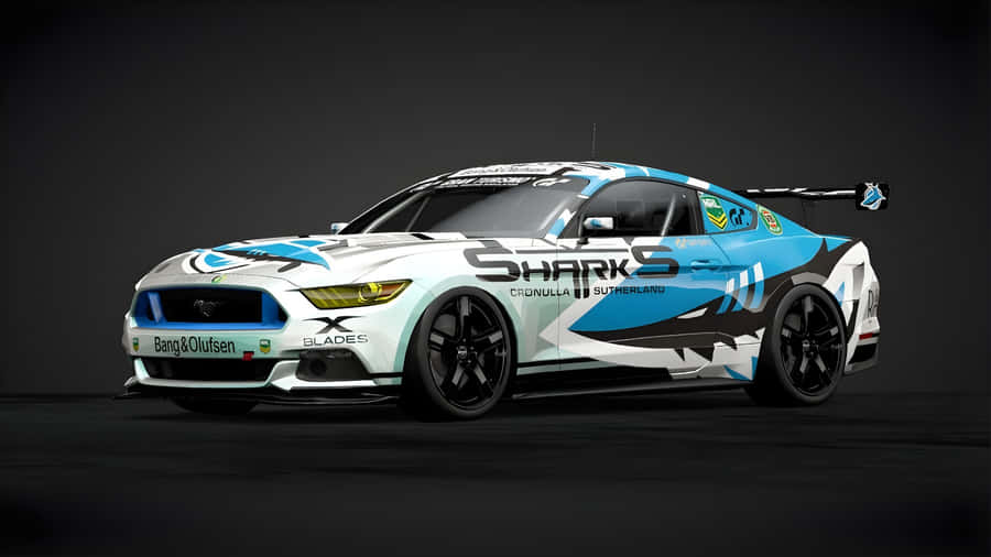 Cronulla Sharks Racing Car Wallpaper
