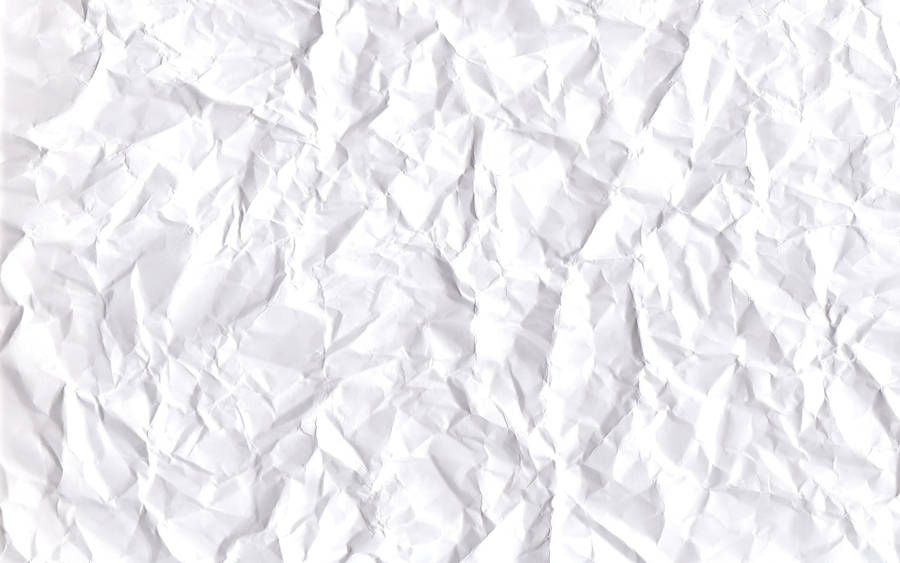 Crumpled White Paper Presentation Wallpaper