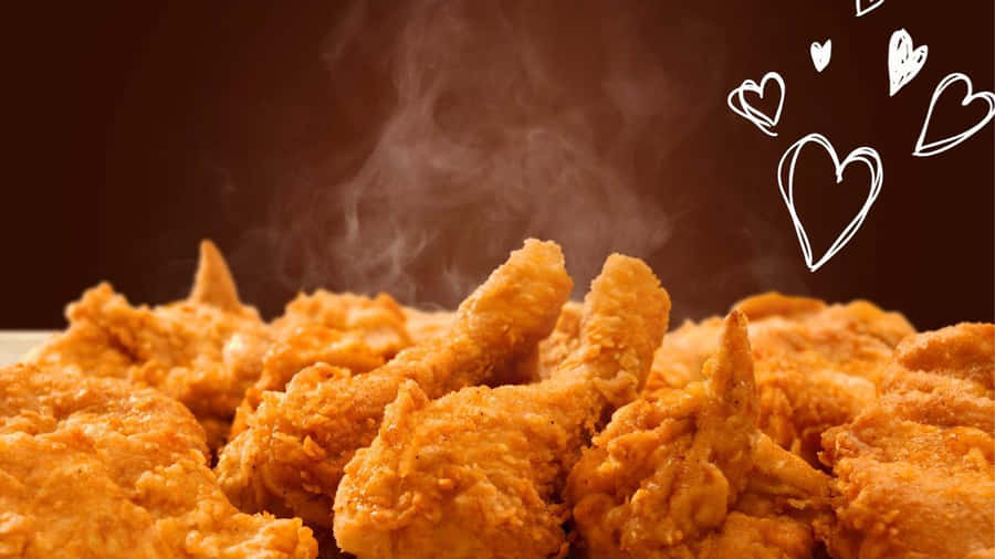 Crusty Freshly Fried Chicken Wallpaper