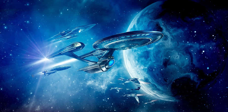 Cryptic Spaceship Desgin Wallpaper