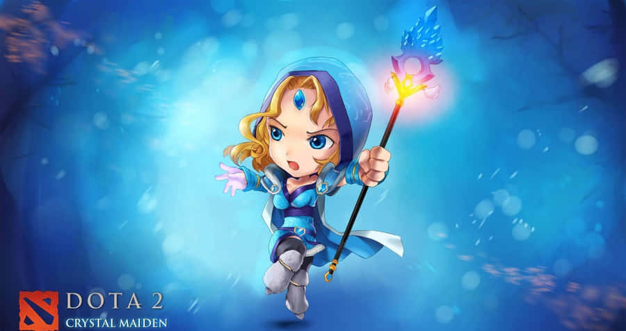 Crystal Maiden - The Frost Sorceress Wallpaper