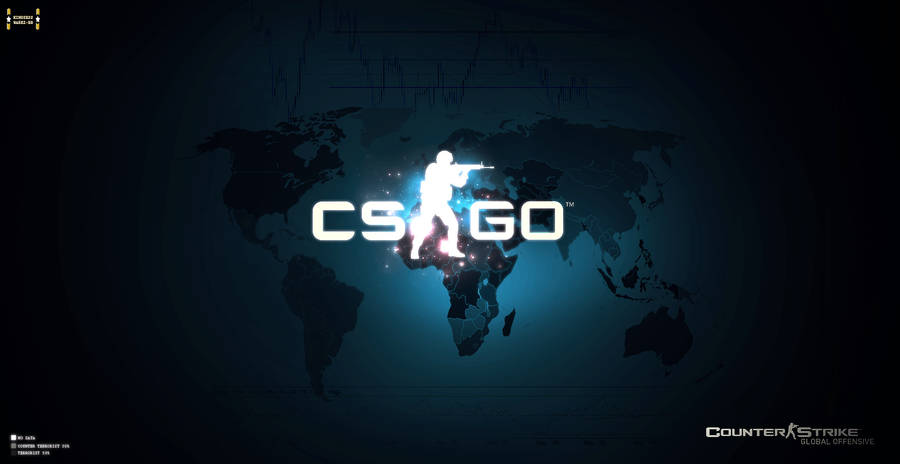 Cs Go Logo World Map Wallpaper